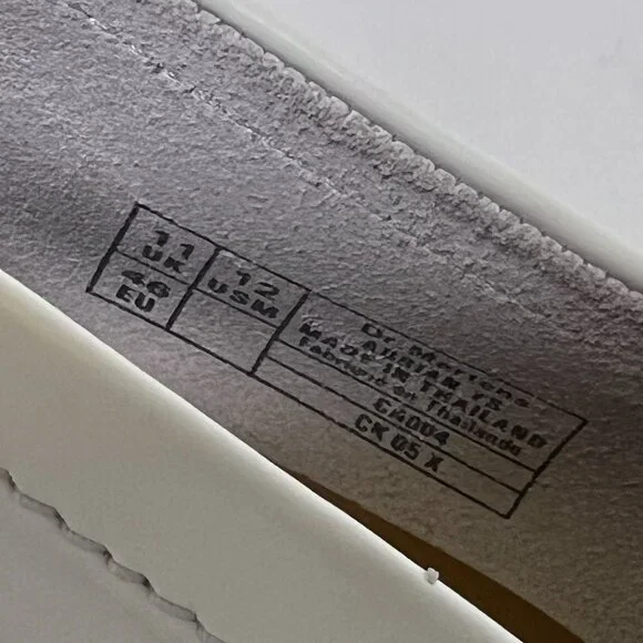 NEW Dr Martens Adrian YS White Leather Kiltie Loafer - Picture 8 of 8